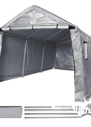 Намет-гараж vevor 304,8 x 457,2 x 243,8 см намет-гараж з оцинкованих сталевих стовпів і тришарового покриття