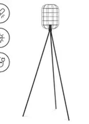 Торшер - відкритий гратчастий плафон - 40 вт - висота 163 см