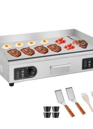 Vevor 4400 вт електрична гриль пластина гладка комерційна праска гастро гриль кухня