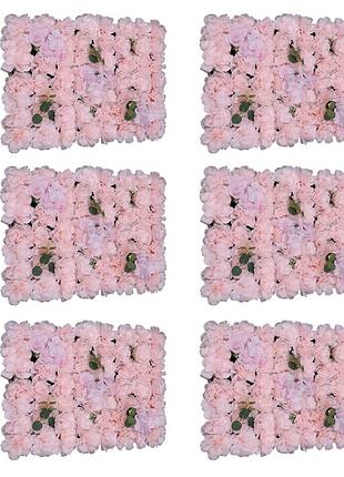 6шт 40*60см штучна квіткова стіна diy красива фонова прикраса штучні квіти панелі