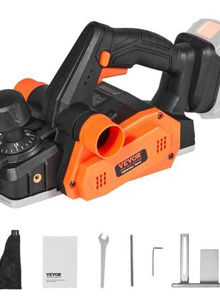 Акумуляторний рубанок vevor 20в ручний рубанок 82мм ширина рубанка 2мм глибина стругання електричний рубанок