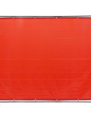 Зварювальна завіса vevor 1,8 х 2,4 м зварювальна завіса з вогнестійкого вінілу зварювальна захисна стінка з 4