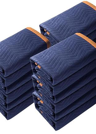 Vevor 12x ковдри для транспортування 2032x1829 мм меблеві ковдри неткані + перероблена бавовна ковдри для