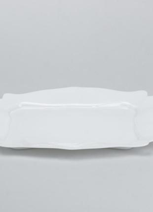 Столовий сервіз 26 квадратних керамічних тарілок білий