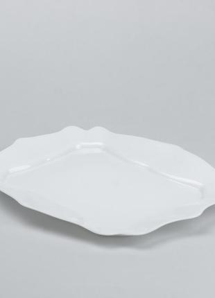 Столовий сервіз 26 квадратних керамічних тарілок білий