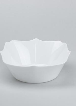 Столовий сервіз 26 квадратних керамічних тарілок білий