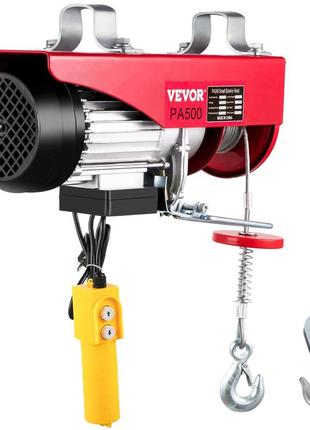 Vevor електрична таль pa 500 900w / 220v, електрична лебідка зі сталевим тросом довжиною 12 м, електричний