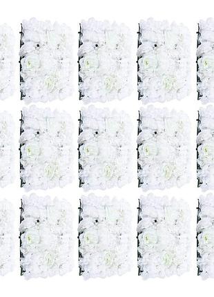 15 штук штучна квіткова стіна троянда стіна білі штучні квіти панель diy весільні квіткові прикраси фон