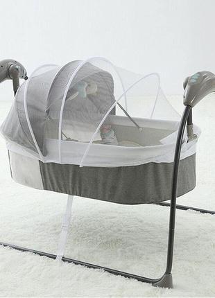 Електрична дитяча колиска з дистанційним управлінням, 5 швидкостей, 0-12 місяців