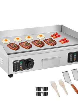 Vevor 4000 вт електрична гриль пластина гладка торгова праска гастро гриль кухня 663 мм