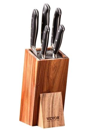Vevor універсальний тримач для ножів з дерева акації підставка для ножових блоків без ножів
