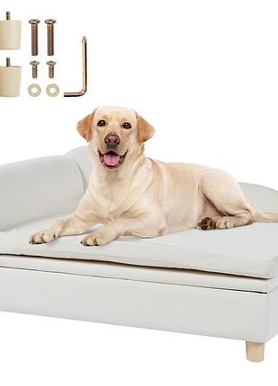 Диван для домашніх тварин vevor, диван для собак для великих собак і котів, м'який, оксамитовий диван-ліжко