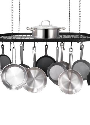 Підставка для посуду vevor для підвішування до стелі, 91,4 см (36 дюймів) з 20 s-образними гачками