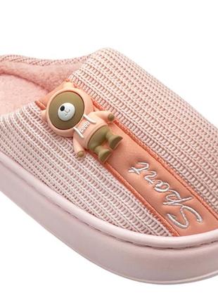 Тапочки домашние женские lion 8866mc/40 розовый 40 размер