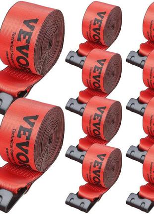 Ремені лебідки vevor, 4 x 30, вантажопідйомність 6000 фунтів, міцність на розрив 18000 фунтів, вантажні ремені