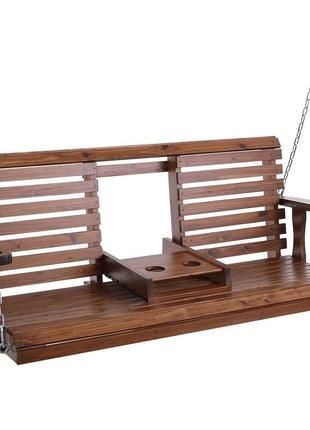 Гойдалка vevor hollywood з кедра, 1523x710x600 мм, патіо-гойдалка для двору та саду, покращена
