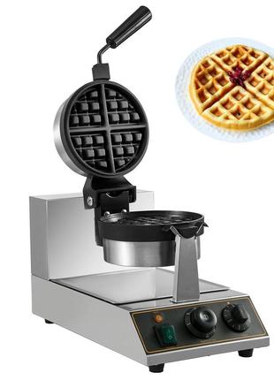 Вафельниця vevor ротаційна вафельниця 1100 вт 220 в автоматична вафельниця вафельниця на 4 вафлі