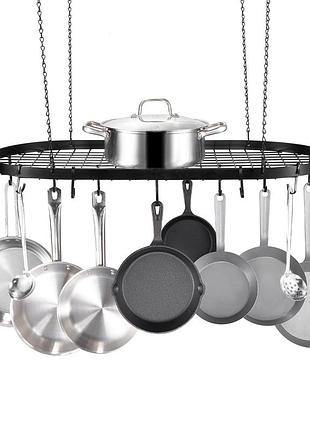 Підставка для горщиків vevor для підвішування до стелі, висота 81,3 см з 12 s-подібними гачками