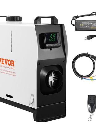 Дизельний обігрівач vevor 5-8 квт, дизельний повітряний обігрівач "все в одному" з пультом дистанційного