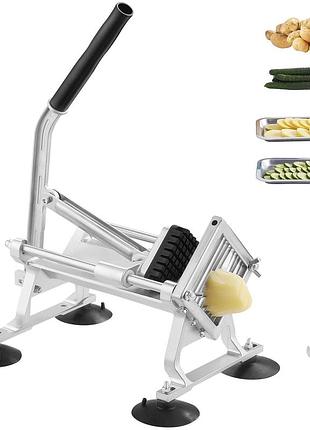 Vevor комерційна овочерізка, фрукторізка 3/8 дюйма, овочерізка з нержавіючої сталі та алюмінієвого сплаву, з