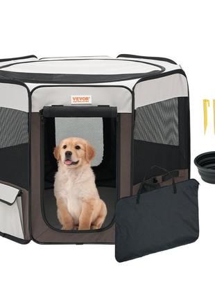 Vevor манеж для цуценят складний 914 х 914 х 584 мм манеж для цуценят 13 х 5 см складна миска манеж для собак