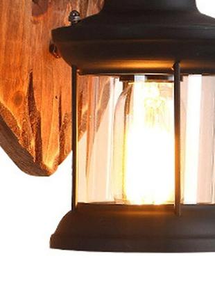 Вінтажна настінна лампа металева настінна лампа скляна лампа для ресторану домашній...