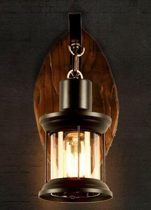 Вінтажна настінна лампа металева настінна лампа скляна лампа для ресторану домашній...