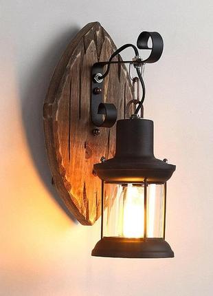 Вінтажна настінна лампа металева настінна лампа скляна лампа для ресторану домашній...