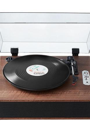Vevor bluetooth вертушка ремінна передача 3 швидкості 10w динамік 18/25/30см