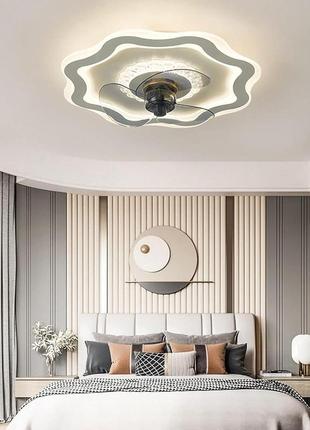 Стельовий світлодіодний вентилятор з підсвічуванням 72 вт вентилятор з регулюванням яскравості світла з