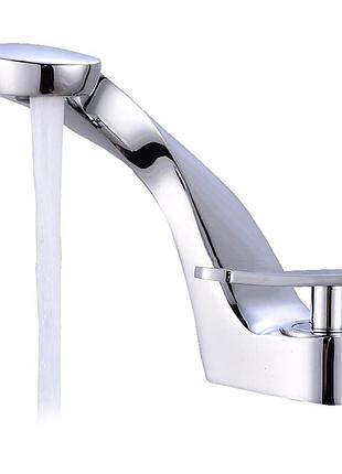 Змішувач для умивальника хромований змішувач для ванної кімнати з одним важелем змішувача