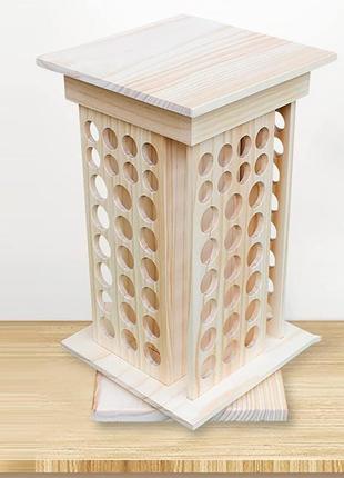 Підставка для демонстрації ефірних масел 104 отвори ароматерапевтичні масла дерев'яна стійка для перенесення