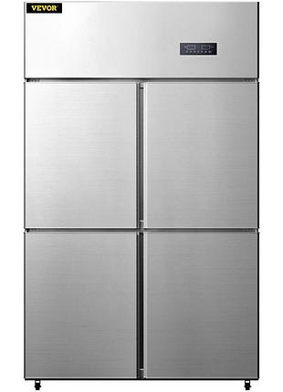 Комерційний холодильник vevor 780 л морозильна камера 4 дверцята 272 вт