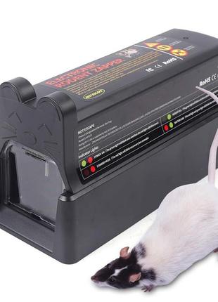 Ефективна та безпечна електрична мишоловка для щурів з приманкою 7000w 220v black