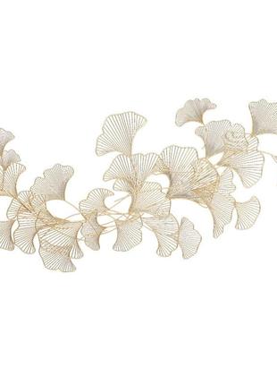 3d металеве оздоблення стін гінкго прикраса для вітальні спальні настінні картини металеві прикраси для