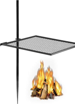Vevor гриль для кемпінгу поворотний мангал 610 x 610 мм, висота 153,5 см поворотний мангал для кемпінгу,