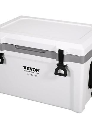 Пасивний холодильник vevor ice box 57,26 л, ізольований холодильник кемпінговий термобокс 45-50 банок,
