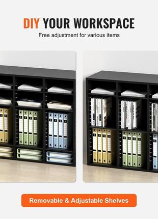 Vevor 997 x 305 x 680 мм лоток для листів настільний органайзер, 2,3-5,6 см,...