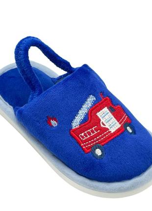 Тапочки домашние для мальчиков deshman hc9800/28 голубой 28 размер