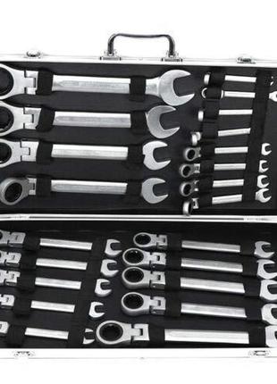 22* набір гайкових ключів з храповиком 6-32 мм з відкритим кінцем набір гайкових ключів з храповиком