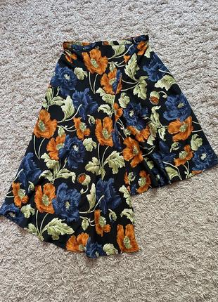 Юбка женская в цветочный принт topshop