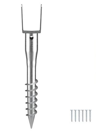 Тримач стовпів vevor u 1 упаковка 100 x 70 x 700 мм стовпи для стовпів своїми руками для загвинчування,