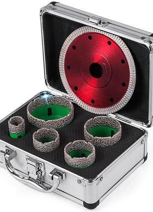 Набір коронкових свердел vevor алмазне свердло по плитці набір коронкових свердел алмазне свердло m14