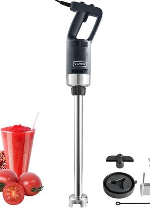 Блендер для пюре vevor електричний ручний блендер 500 вт, потужний блендер з регулюванням 4000-18000 об/хв,