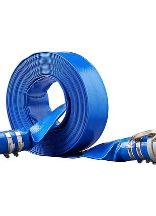 Шланг для зворотного промивання vevor дренажний шланг із пвх 2 дюйми x 50 футів із з'єднаннями camlock c і e