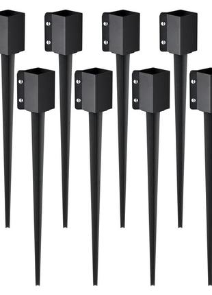 Vevor грунтовий шпиль для стовпів огорожі, упаковка 8 шт., 113 x 113 x 914 мм, зовнішній діаметр (внутрішній