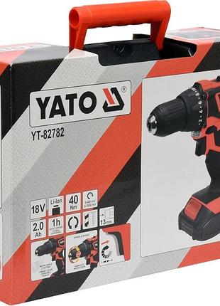 Дриль-шуруповерт yato yt-82782 18в 6