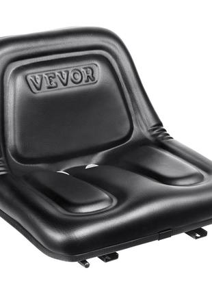 Універсальне тракторне сидіння vevor зі штучної шкіри пвх та пінополіуретану сидіння тракторне з дренажними