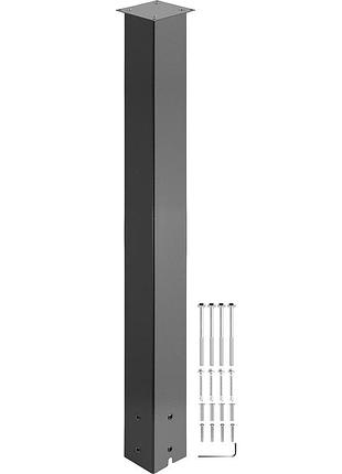 Поштова скринька vevor post 43 з чорної сталі з порошковим покриттям для зовнішнього використання