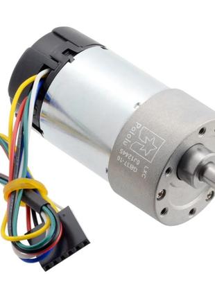 Двигун з редуктором 150: 1 37dx73l 24v 68rpm + кодер cpr 64 - pololu 4697